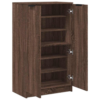 Schuhschrank Schwarz 59x35x100 cm Holzwerkstoff