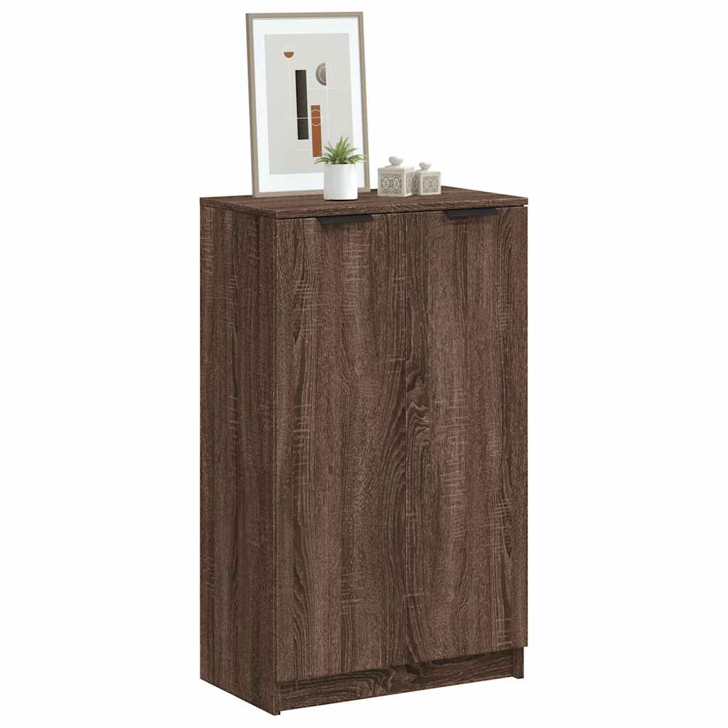 Schuhschrank Schwarz 59x35x100 cm Holzwerkstoff