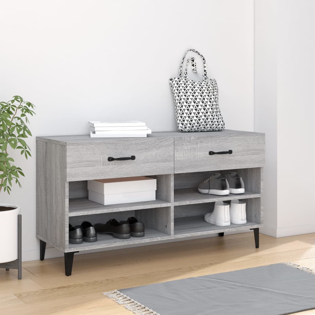 Schuhschrank Sonoma-Eiche 102X35X55 Cm Holzwerkstoff