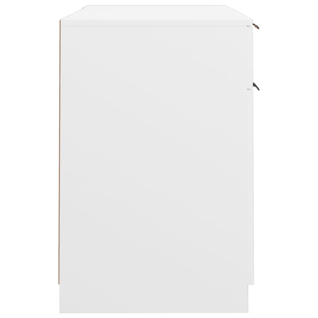 Schreibtisch mit Beistellschrank Schwarz Holzwerkstoff