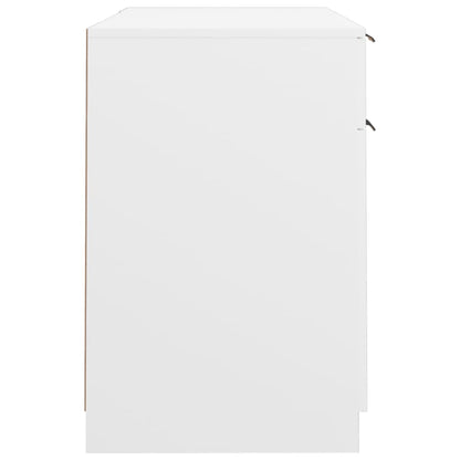 Schreibtisch mit Beistellschrank Schwarz Holzwerkstoff