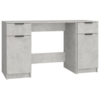 Schreibtisch mit Beistellschrank Schwarz Holzwerkstoff