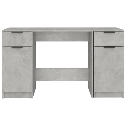 Schreibtisch mit Beistellschrank Schwarz Holzwerkstoff