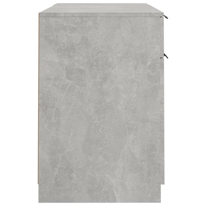 Schreibtisch mit Beistellschrank Schwarz Holzwerkstoff
