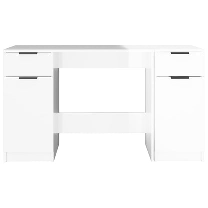 Schreibtisch mit Beistellschrank Schwarz Holzwerkstoff