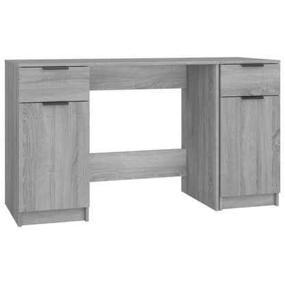 Schreibtisch mit Beistellschrank Schwarz Holzwerkstoff