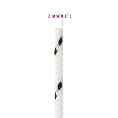 Geflochtes Bootsseil 2mm in versch. Farben, 50-500 Meter