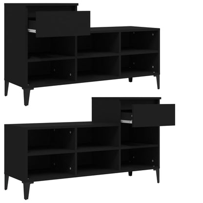 Schuhregal Weiß 102x36x60 cm Holzwerkstoff