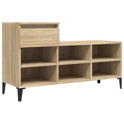 Schuhregal Weiß 102x36x60 cm Holzwerkstoff