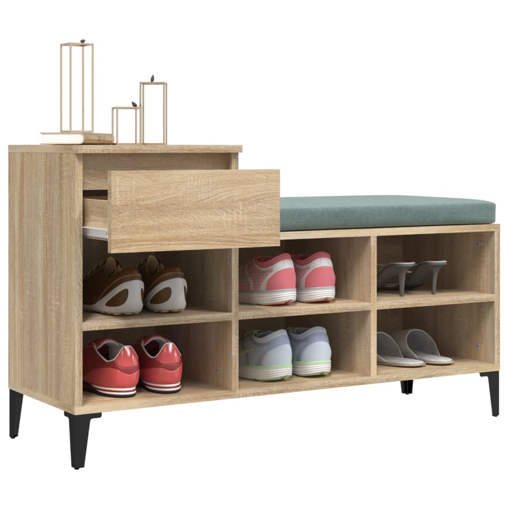 Schuhregal Weiß 102x36x60 cm Holzwerkstoff