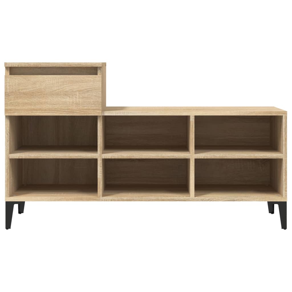 Schuhregal Weiß 102x36x60 cm Holzwerkstoff