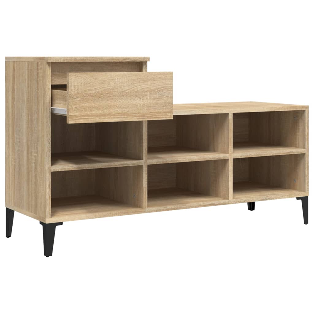 Schuhregal Weiß 102x36x60 cm Holzwerkstoff