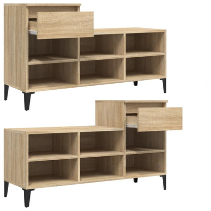Schuhregal Weiß 102x36x60 cm Holzwerkstoff