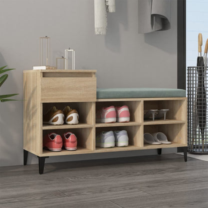 Schuhregal Weiß 102x36x60 cm Holzwerkstoff