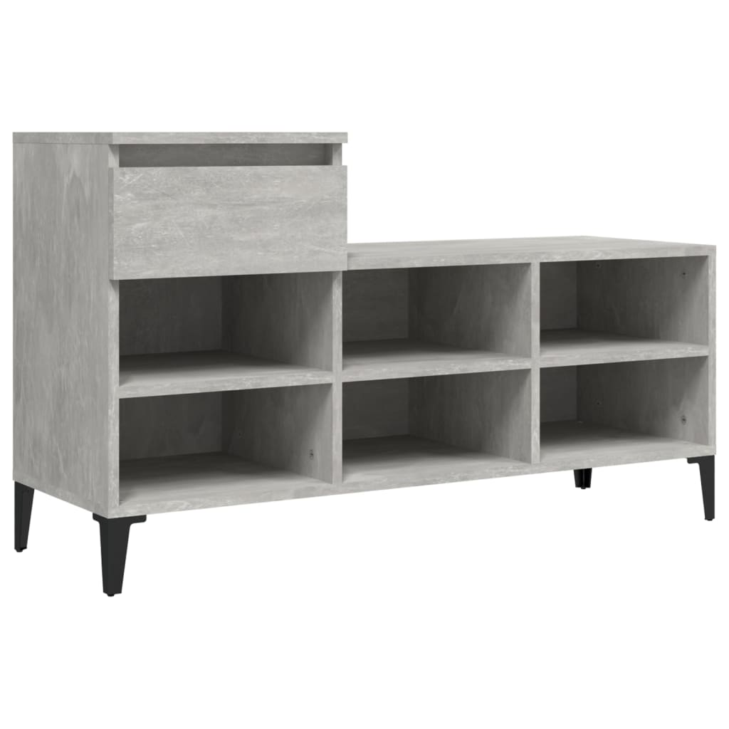 Schuhregal Weiß 102x36x60 cm Holzwerkstoff