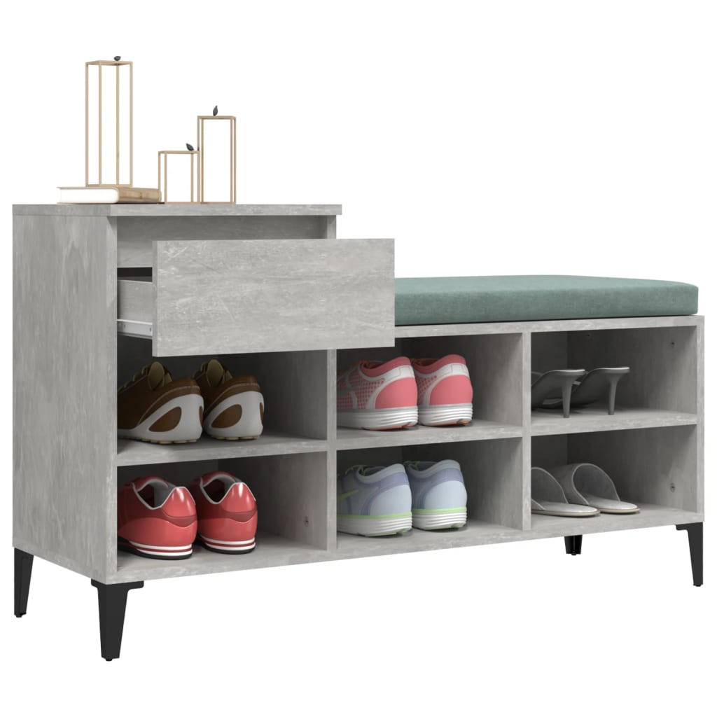 Schuhregal Weiß 102x36x60 cm Holzwerkstoff