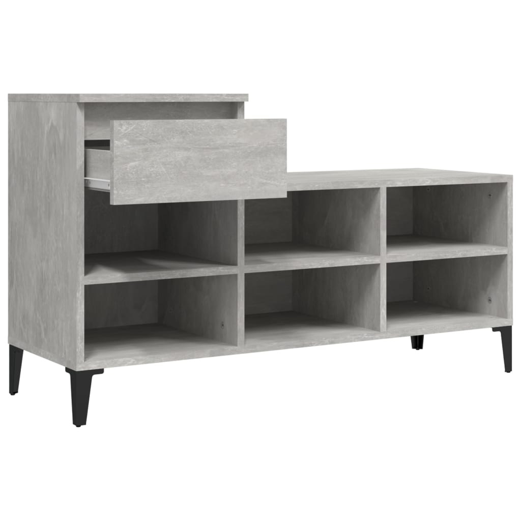 Schuhregal Weiß 102x36x60 cm Holzwerkstoff