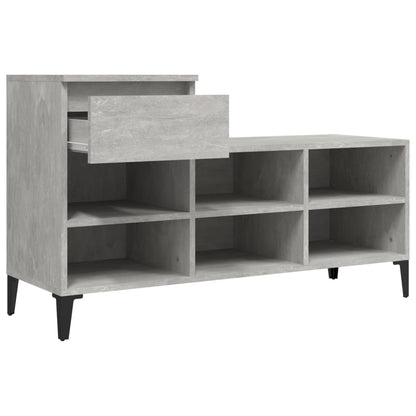 Schuhregal Weiß 102x36x60 cm Holzwerkstoff
