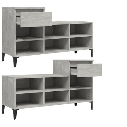 Schuhregal Weiß 102x36x60 cm Holzwerkstoff