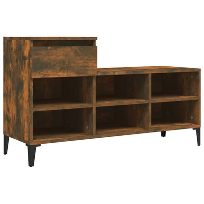 Schuhregal Weiß 102x36x60 cm Holzwerkstoff