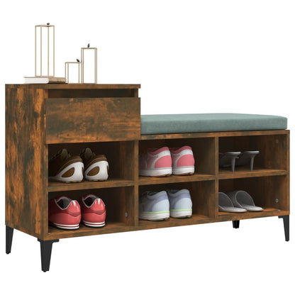 Schuhregal Weiß 102x36x60 cm Holzwerkstoff