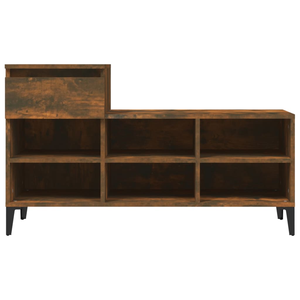 Schuhregal Weiß 102x36x60 cm Holzwerkstoff