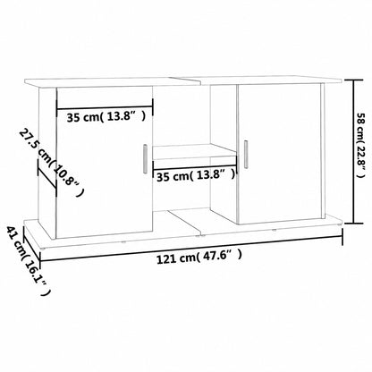 Aquarienschrank | Aquarientisch | Aquarienständer | 121 x 41 x 58 cm | Farbwahl