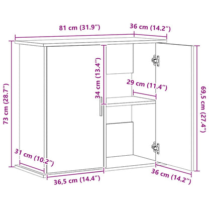 Aquarienschrank | Aquarientisch | Aquarienständer | 81 x 36 x 73 cm | Farbwahl