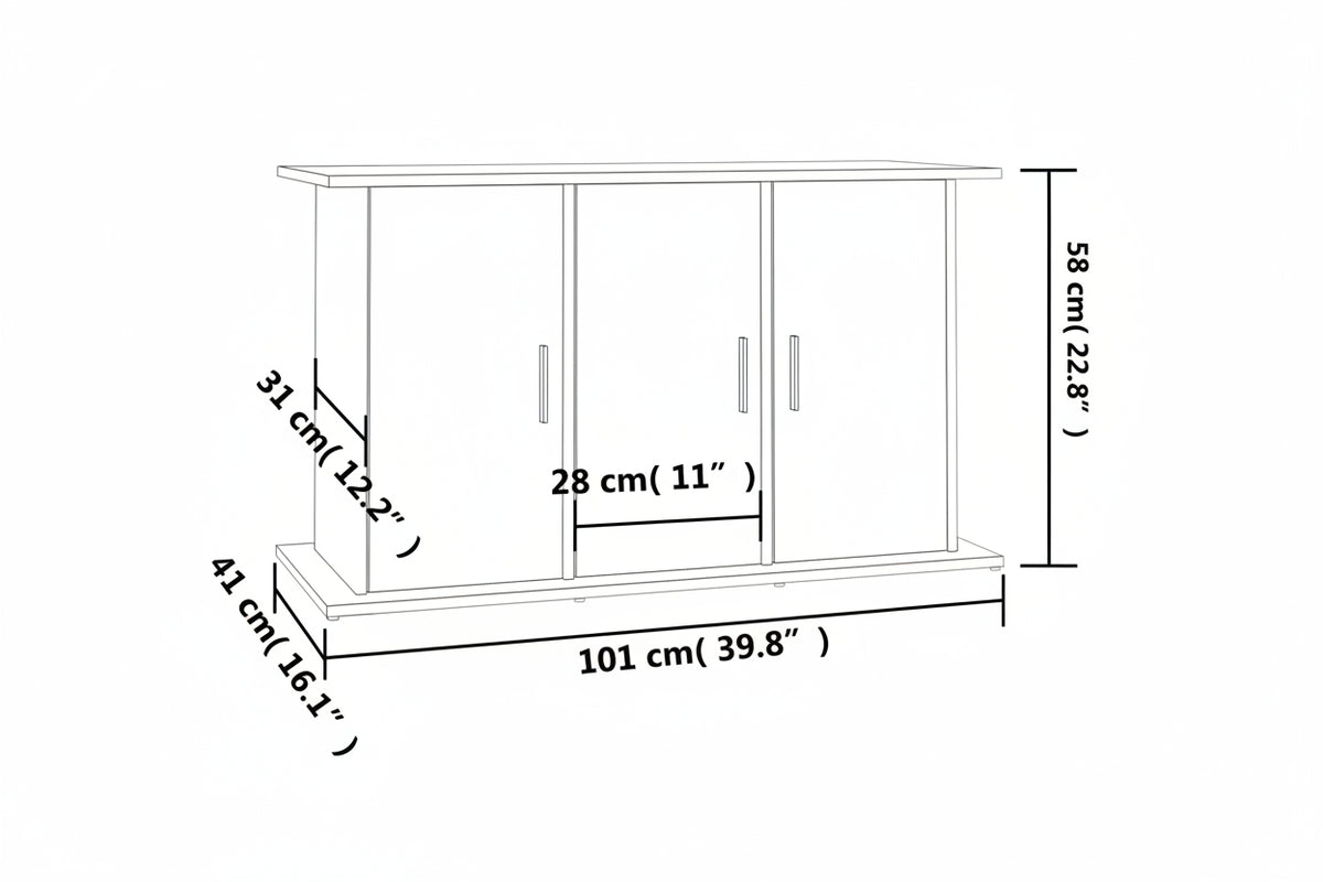 Aquarienschrank | Aquarientisch | Aquarienständer | 101 x 41 x 58 cm | Farbwahl