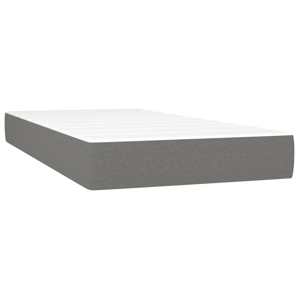 Boxspringbett mit hoher Rückenlehne, inkl. Matratze 80x200 cm