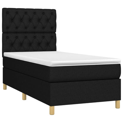 Boxspringbett mit hoher Rückenlehne, inkl. Matratze 80x200 cm