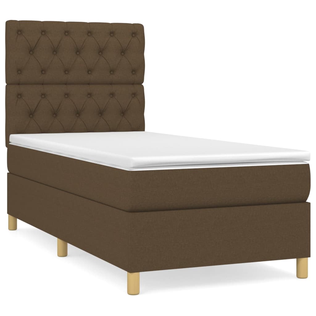 Boxspringbett mit hoher Rückenlehne, inkl. Matratze 80x200 cm
