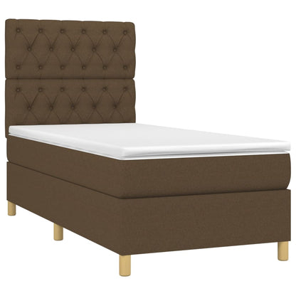 Boxspringbett mit hoher Rückenlehne, inkl. Matratze 80x200 cm