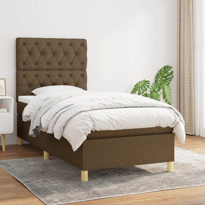 Boxspringbett mit hoher Rückenlehne, inkl. Matratze 80x200 cm
