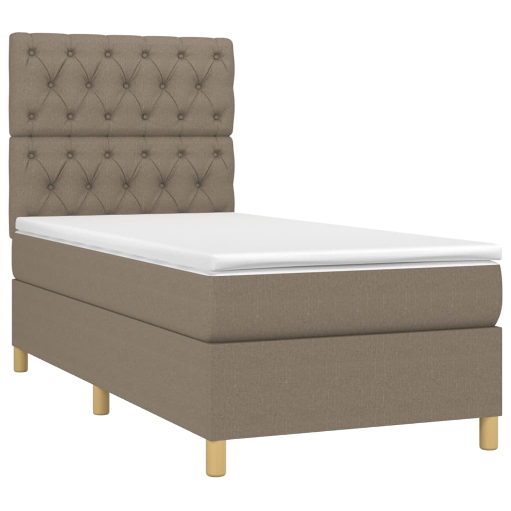 Boxspringbett mit hoher Rückenlehne, inkl. Matratze 80x200 cm