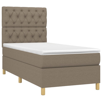 Boxspringbett mit hoher Rückenlehne, inkl. Matratze 80x200 cm