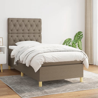 Boxspringbett mit hoher Rückenlehne, inkl. Matratze 80x200 cm