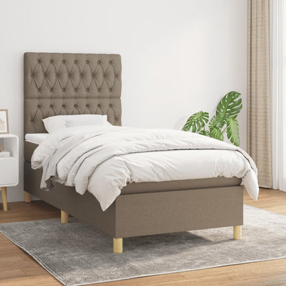 Boxspringbett mit hoher Rückenlehne, inkl. Matratze 90x190 cm