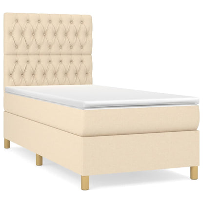 Boxspringbett mit hoher Rückenlehne, inkl. Matratze 90x190 cm