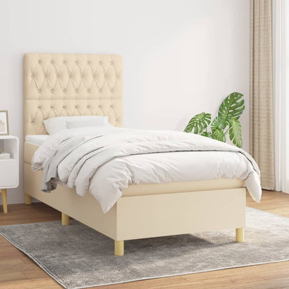 Boxspringbett mit hoher Rückenlehne, inkl. Matratze 90x190 cm