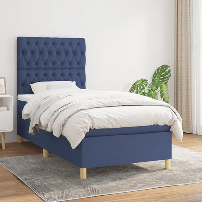 Boxspringbett mit hoher Rückenlehne, inkl. Matratze 90x190 cm