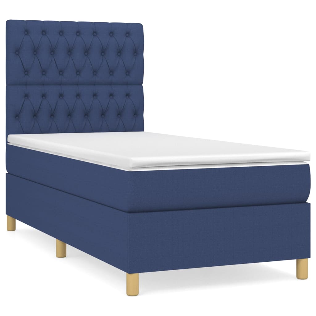 Boxspringbett mit hoher Rückenlehne, inkl. Matratze 90x200 cm