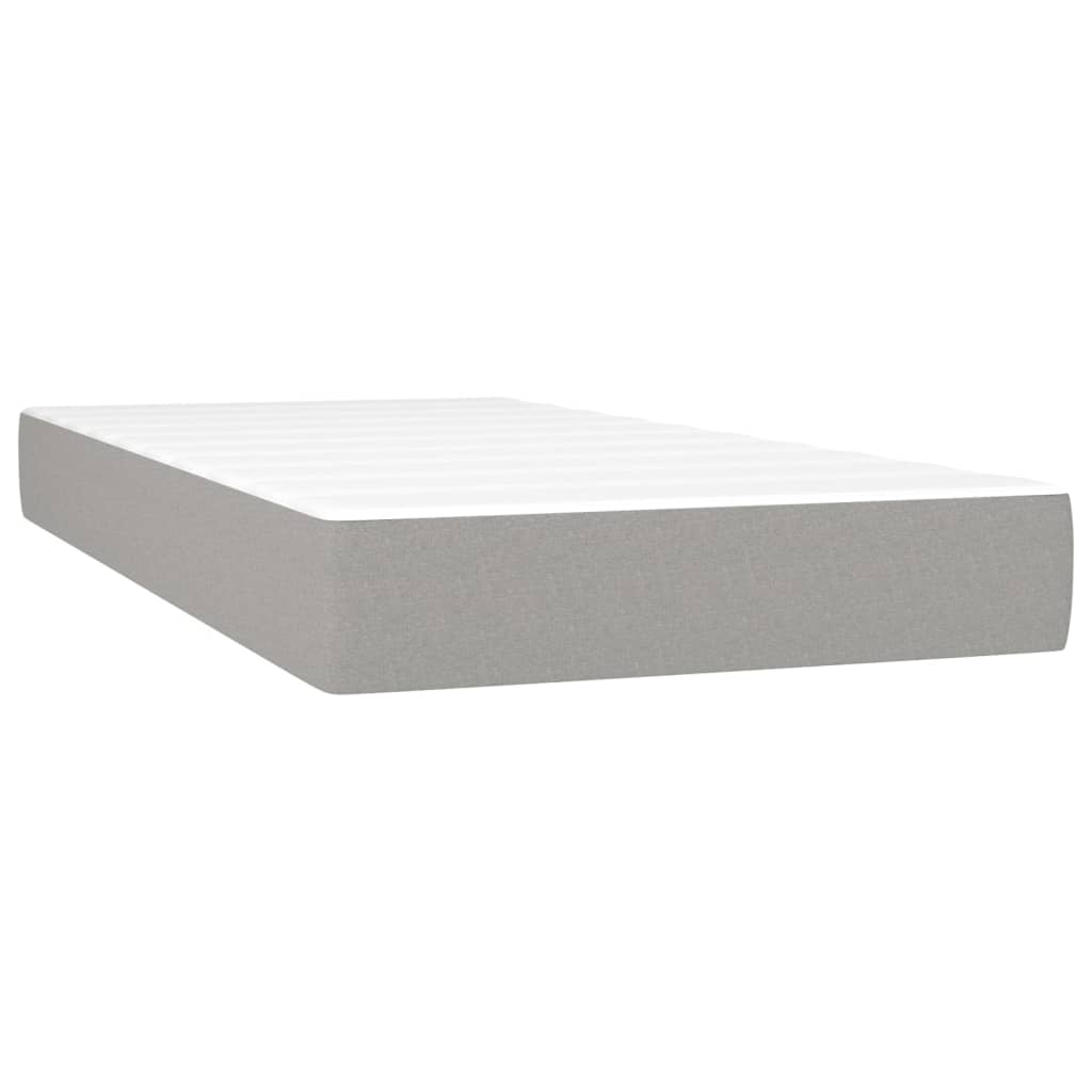 Boxspringbett mit hoher Rückenlehne, inkl. Matratze 100x200 cm
