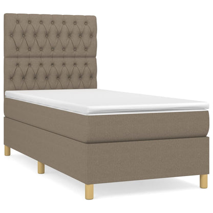 Boxspringbett mit hoher Rückenlehne, inkl. Matratze 100x200 cm