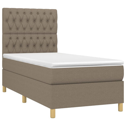 Boxspringbett mit hoher Rückenlehne, inkl. Matratze 100x200 cm
