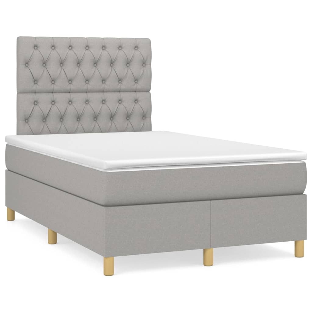 Boxspringbett mit hoher Rückenlehne, inkl. Matratze 120x200 cm