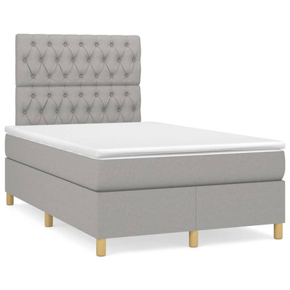 Boxspringbett mit hoher Rückenlehne, inkl. Matratze 120x200 cm