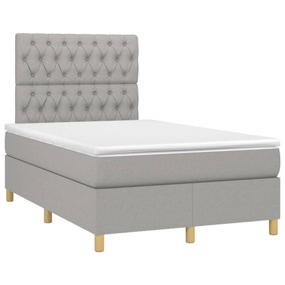 Boxspringbett mit hoher Rückenlehne, inkl. Matratze 120x200 cm