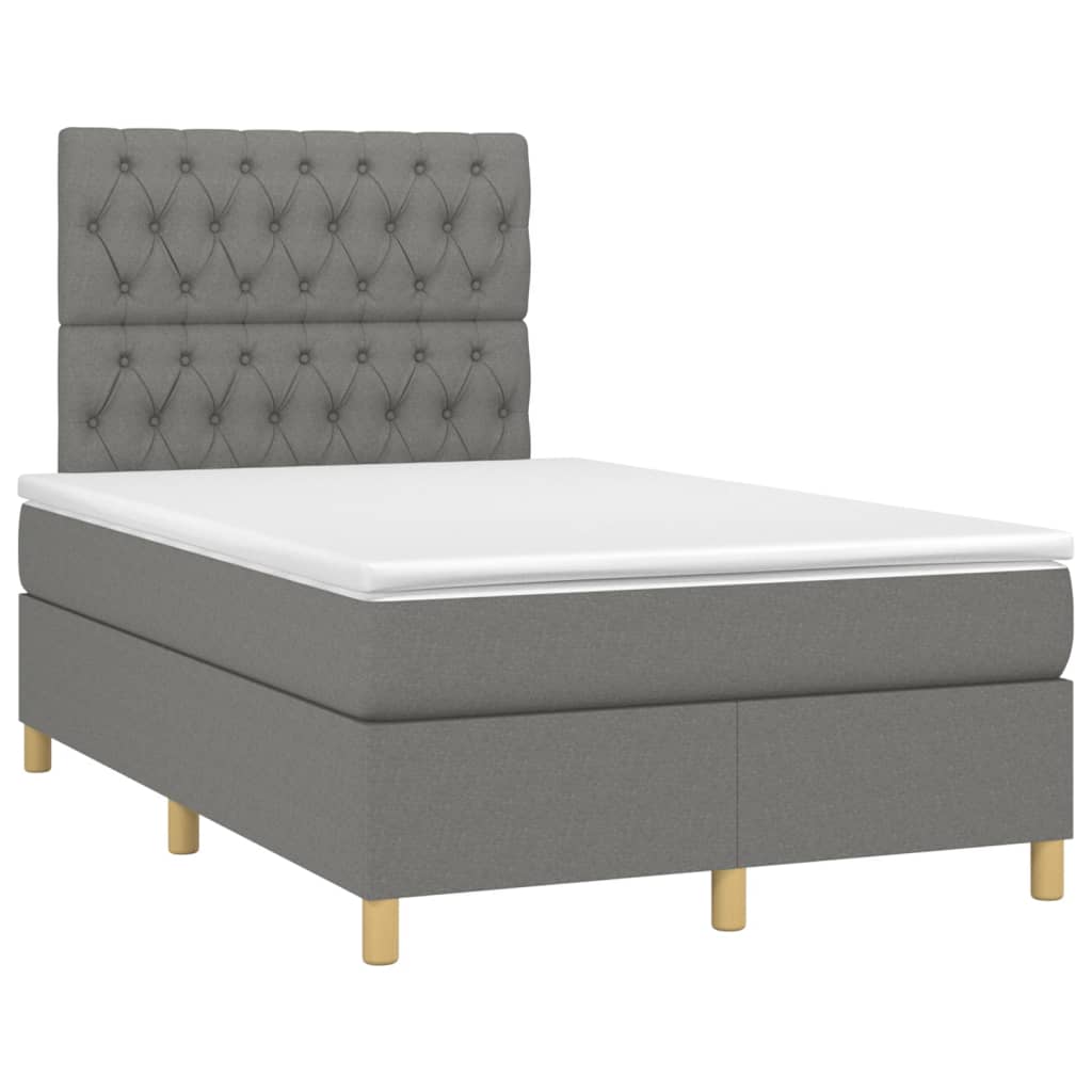 Boxspringbett mit hoher Rückenlehne, inkl. Matratze 120x200 cm