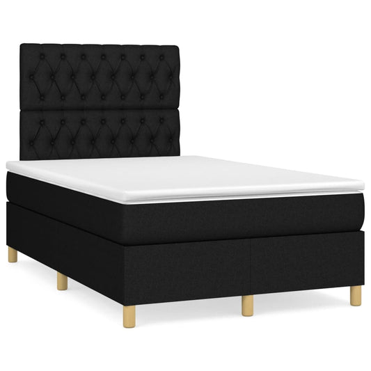 Boxspringbett mit hoher Rückenlehne, inkl. Matratze 120x200 cm